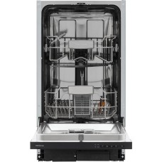 KRONA Встраиваемая посудомоечная машина GARDA 45 BI V2, узкая, ширина 44.8см, полновстраиваемая, загрузка 9 комплектов, серебристый