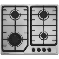 KUPPERSBERG Газовая варочная панель Hi-tech FS 66 X, 4 конфорки, нержавеющая сталь, серый