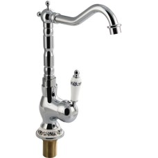 BRIMIX - Смеситель для кухни, хромированный, высокий излив, поворот на 360 градусов, шаровый из латуни 1534