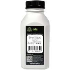 CACTUS Тонер CS-TKY3-100 черный флакон 100гр. для принтера Kyoсera Universal TK4105/4145/475/7310/7205/7125; 