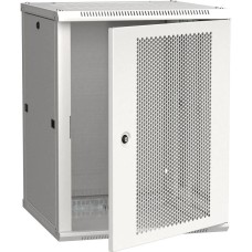 ITK Шкаф коммутационный Linea W (LWR3-15U66-PF) настенный 15U 600x600мм пер.дв.перфор. 90кг серый 500мм 200град. 770мм IP00 IK10 сталь