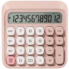 DELI Калькулятор настольный EM36 PINK розовый 12-разр
