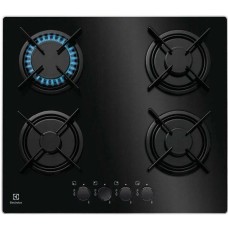 ELECTROLUX Газовая варочная панель EGT6242NVK, 4 конфорки, закаленное стекло, черный