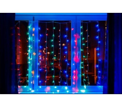 Электрогирлянды NEON-NIGHT (235-029) Гирлянда Светодиодный Дождь 1, 5х1м мультиколор