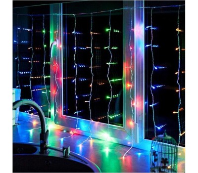 Электрогирлянды NEON-NIGHT (235-029) Гирлянда Светодиодный Дождь 1, 5х1м мультиколор