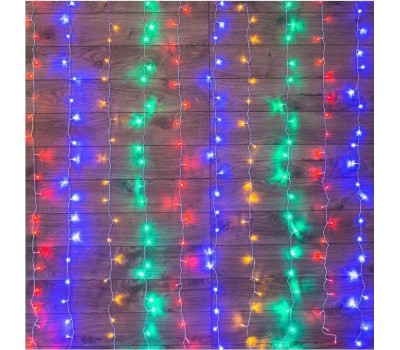 Электрогирлянды NEON-NIGHT (235-029) Гирлянда Светодиодный Дождь 1, 5х1м мультиколор