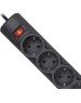 сетевой фильтр DEFENDER (99494) DFS 151 сет.фильтр 6роз - 1,8м - черный