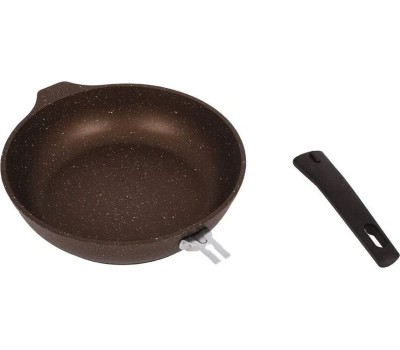 Сковорода КУКМОР смк246а а/пр литая 24см съемн/руч Кофейный мрамор