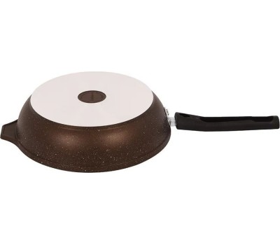 Сковорода КУКМОР смк246а а/пр литая 24см съемн/руч Кофейный мрамор