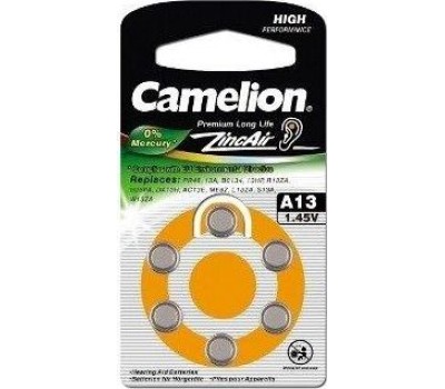 Элементы питания CAMELION (12824) ZA13 BL-6
