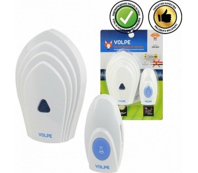Звонок беспроводной VOLPE (UL-00002405) UDB-Q029 W-R1T1-16S-80M-WH