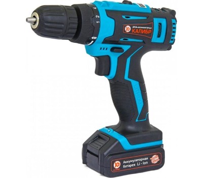 Аккумуляторная дрель КАЛИБР ДА-12-2А+ LI- ION 12В,м 1аккум., кейс