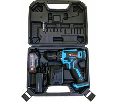 Аккумуляторная дрель КАЛИБР ДА-12-2А+ LI- ION 12В,м 1аккум., кейс