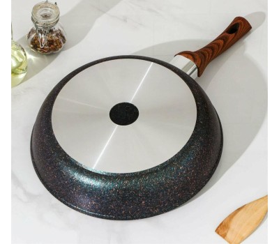 Сковорода KUKMARA сгг280а а/пр литая 28см Granit ultra blue