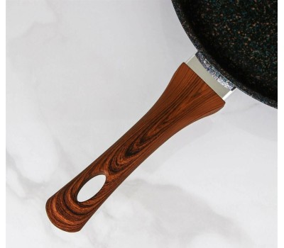 Сковорода KUKMARA сгг280а а/пр литая 28см Granit ultra blue