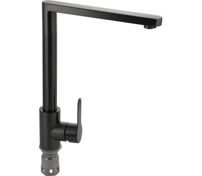 Смеситель для кухни MAGNUS 9116 Смеситель кухонный ГРАФИТ, Г-образный гусак, из нержавеющей стали марка 304