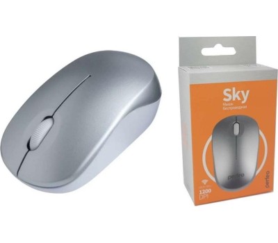 Мышь PERFEO (PF_B4906) TREND , 3 кн, DPI 1200, USB, серебро