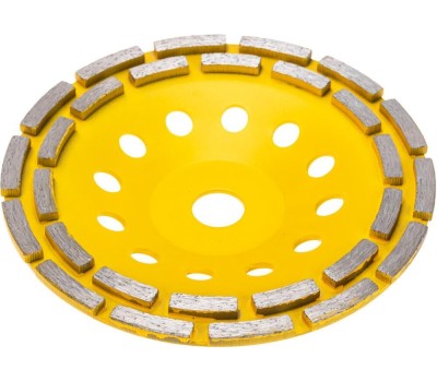 Чашка алмазная KRANZ (KR-90-0253) Чашка алмазная шлифовальная, двухрядная, 180х22,2мм