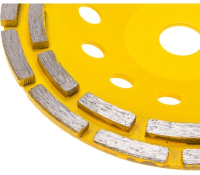 Чашка алмазная KRANZ (KR-90-0253) Чашка алмазная шлифовальная, двухрядная, 180х22,2мм