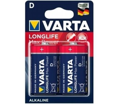 VARTA Батарея LongLife Max Power Alkaline D LR20 (2шт) блистер