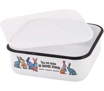 Контейнер APPETITE 01-2507п/4 Зайцы эмал квадр пласт/кр 1,0л