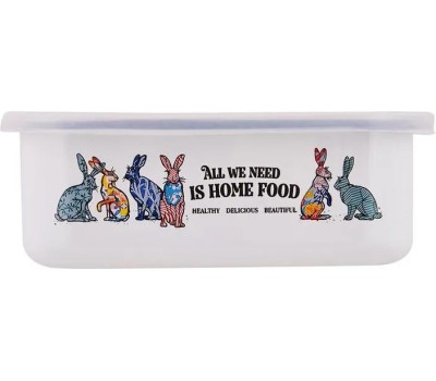 Контейнер APPETITE 01-2507п/4 Зайцы эмал квадр пласт/кр 1,0л