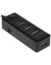 BURO Разветвитель USB 2.0 BU-HUB4-0.5L-U2.0 4порт. черный