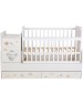 Мебель для новорожденных ФЕЯ Кровать детская 1100 Слоник, белый (2 кор.)