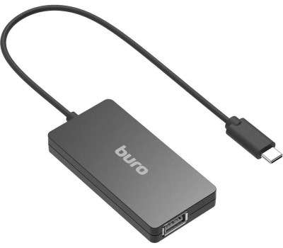 BURO Разветвитель USB-C BPH-C-1730 4порт. черный (BU-USBC-HUB-4U21)