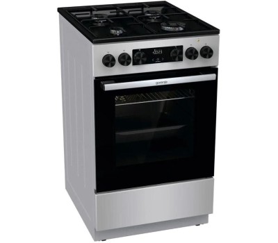 GORENJE Плита Комбинированная GK5C60SJ серый (без крышки) реш.сталь