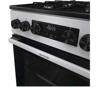 GORENJE Плита Комбинированная GK5C60SJ серый (без крышки) реш.сталь