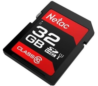 NETAC Карта памяти SDHC UHS-I U1 P600 32 ГБ, 80 МБ/с, Class 10, NT02P600STN-032G-R, 1 шт., без адаптера