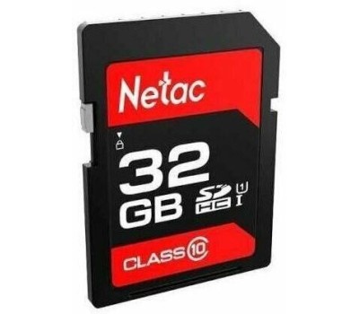 NETAC Карта памяти SDHC UHS-I U1 P600 32 ГБ, 80 МБ/с, Class 10, NT02P600STN-032G-R, 1 шт., без адаптера