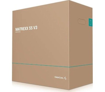 DEEPCOOL Корпус MidTower MATREXX 55 V3 черный (ATX, без БП, 2xUSB2.0+USB3.2, no fan) (DP-ATX-MATREXX55V3)
