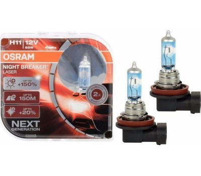 OSRAM Лампа автомобильная галогенная 64211NL-HCB, H11, 12В, 55Вт, 2шт