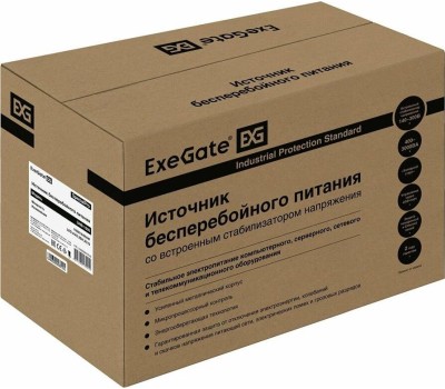 Exegate EX292801RUS ИБП ExeGate SpecialPro UNB-1600.LED.AVR.2SH.3C13 <1600VA/950W, LED, AVR, 2*Schuko+3*C13, съемн.кабель, металлический корпус, Black>