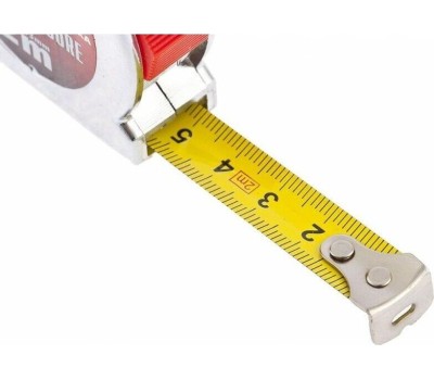 Рулетка MATRIX Рулетка Chrom,2 м x 13 мм,хромированный корпус 31032