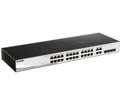 D-LINK SMB D-Link DGS-1210-28/FL2A Управляемый L2 коммутатор с 24 портами 10/100/1000Base-T и 4 комбо-портами 100/1000Base-T/SFP