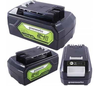 Батарея аккумуляторная GREENWORKS Батарея аккумуляторная G24B4, 24В, 4Ач, Li-Ion [2926807]