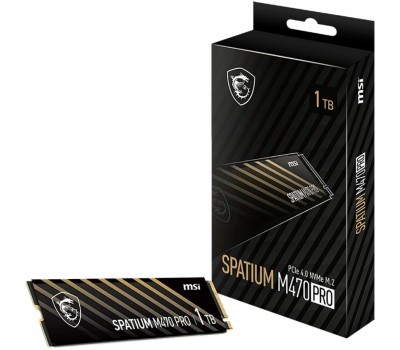 Накопитель SSD MSI Твердотельный накопитель SSD M.2 2280 1TB SPATIUM M470 PRO Client SSD S78-440L0J0-P83, PCIe Gen4x4 with NVMe