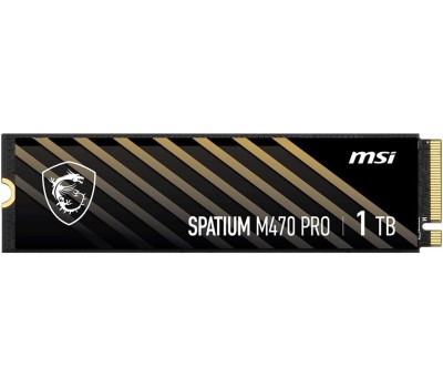 Накопитель SSD MSI Твердотельный накопитель SSD M.2 2280 1TB SPATIUM M470 PRO Client SSD S78-440L0J0-P83, PCIe Gen4x4 with NVMe