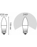 GAUSS Лампа LED E27, свеча, 10Вт, 30210, одна шт