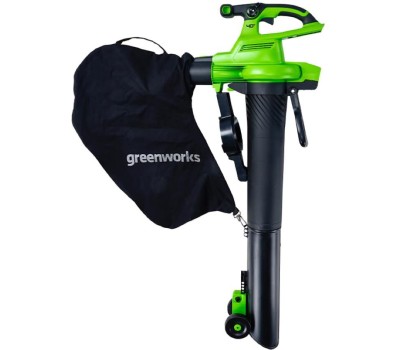 GREENWORKS Воздуходувка-пылесос GD40BVII, зеленый [2406907ub]