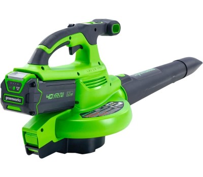 GREENWORKS Воздуходувка-пылесос GD40BVII, зеленый [2406907ub]