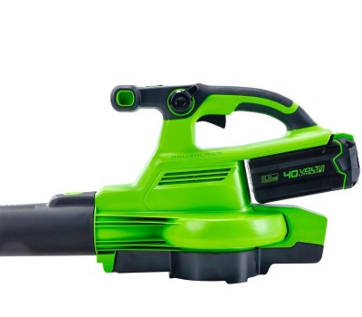 GREENWORKS Воздуходувка-пылесос GD40BVII, зеленый [2406907ub]
