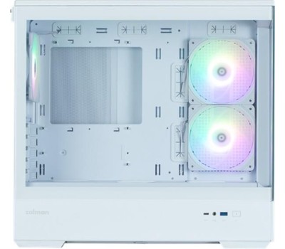 ZALMAN Корпус MiniTower P30 White V2 белый (mATX, без БП, USB3.0+USB3.2, 3x120mm ARGB) ( P30 White V2)