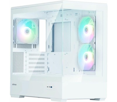 ZALMAN Корпус MiniTower P30 White V2 белый (mATX, без БП, USB3.0+USB3.2, 3x120mm ARGB) ( P30 White V2)