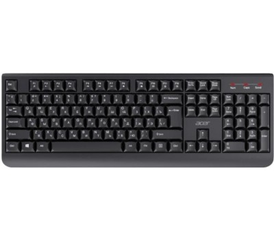 Acer OCC401 [ZL.ACCCC.016] Комплект (клавиатура + мышь) клав-ра:черный мышь:черный USB Multimedia беспроводной