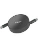TTEC Кабель выдвижной USB-C to USB-C Mini Retractable 100W PD/QC 120cm Fast Charge Cable. Длина: 120 см. Цвет: серебристый