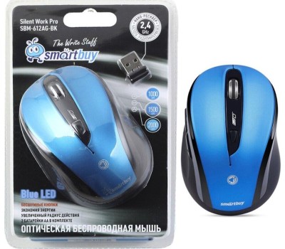 Мышь компьютерная SMARTBUY (SBM-612AG-B/K), синий